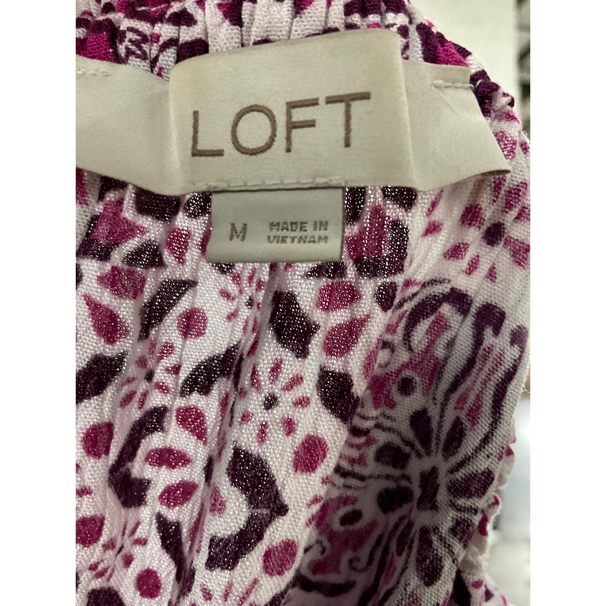 LOFT Purple Shift Midi Dress