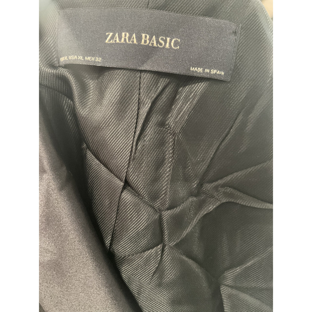 ZARA Womens Black XL Basic Blazer