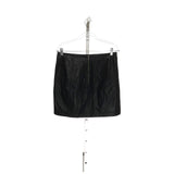 Free People Black Faux Leather Mini Skirt - Size 10