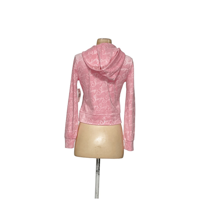 Juicy Couture Pink Full Zip Sweater XS