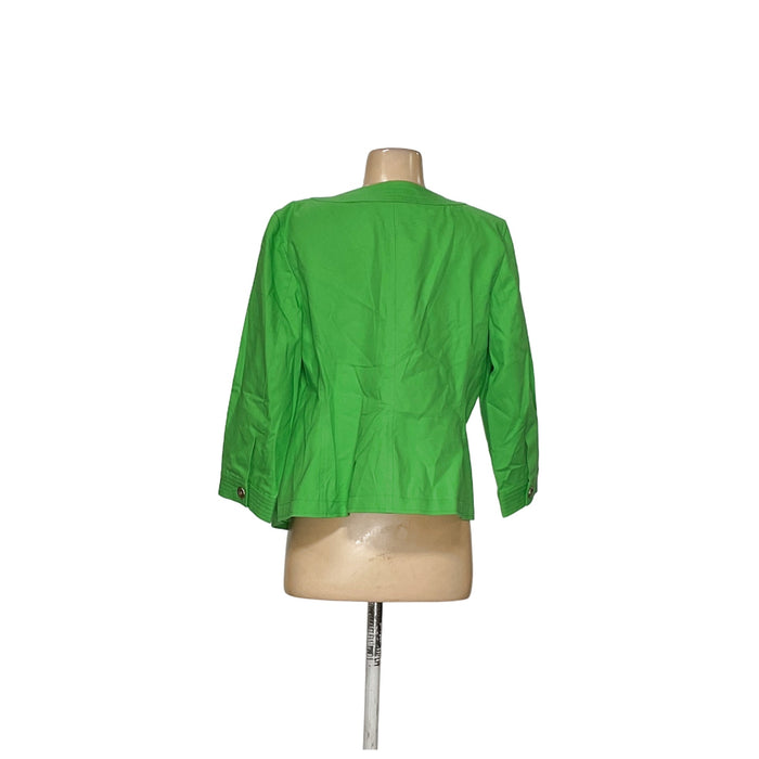 Talbots Green Cotton Blazer - Women's 12P