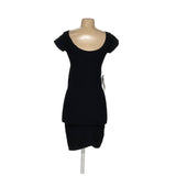 Bebe Black Midi Bodycon Dress - Women's Size P/S