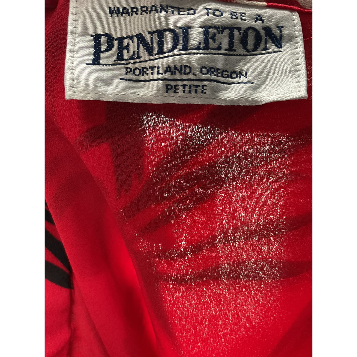 Pendleton Red Floral A-Line Skirt Size 12