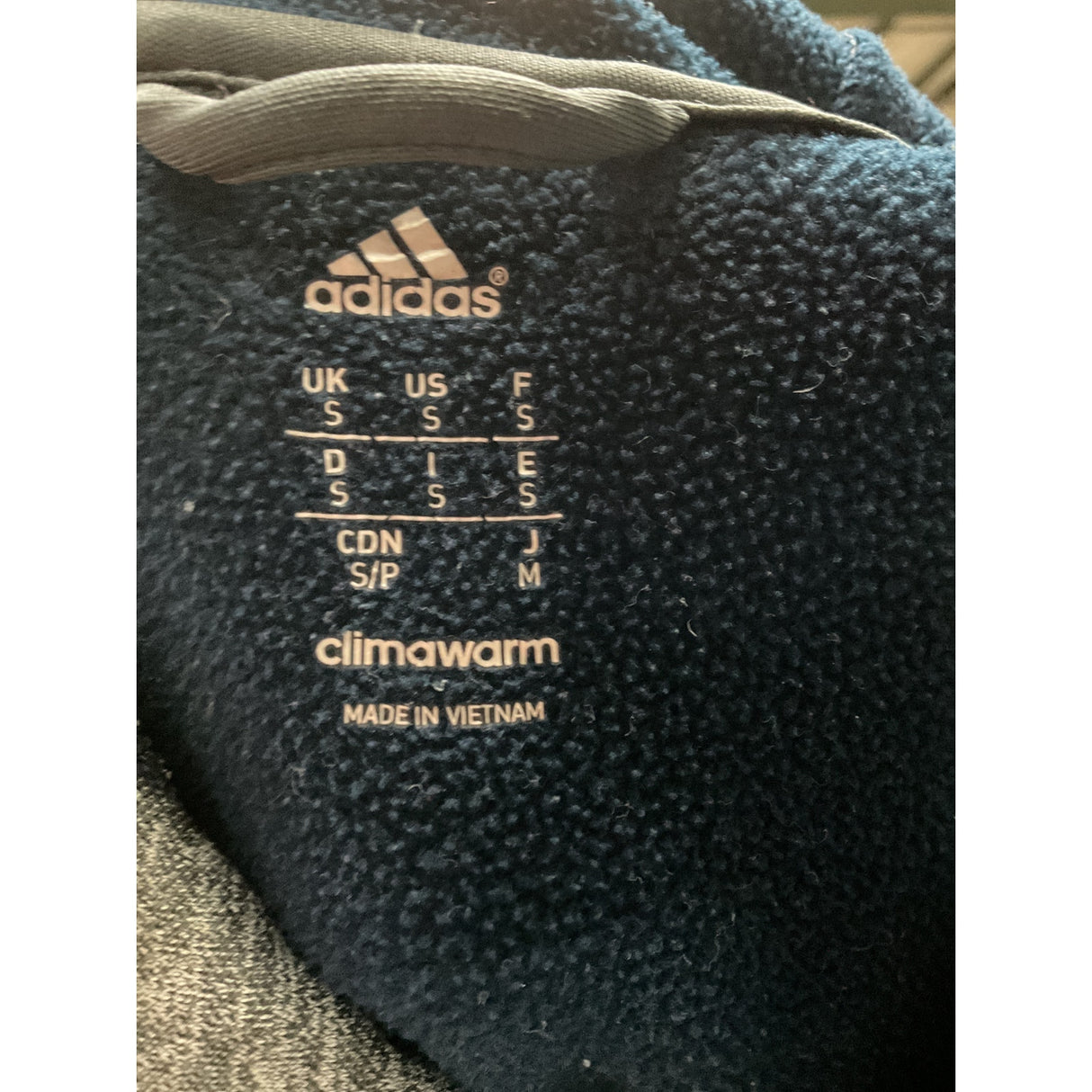 adidas Blue Men's Pullover Hoodie S