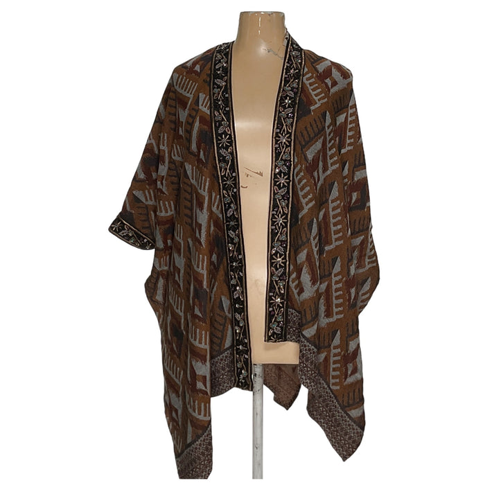 Soft Surroundings Brown Cape Sweater - One Size