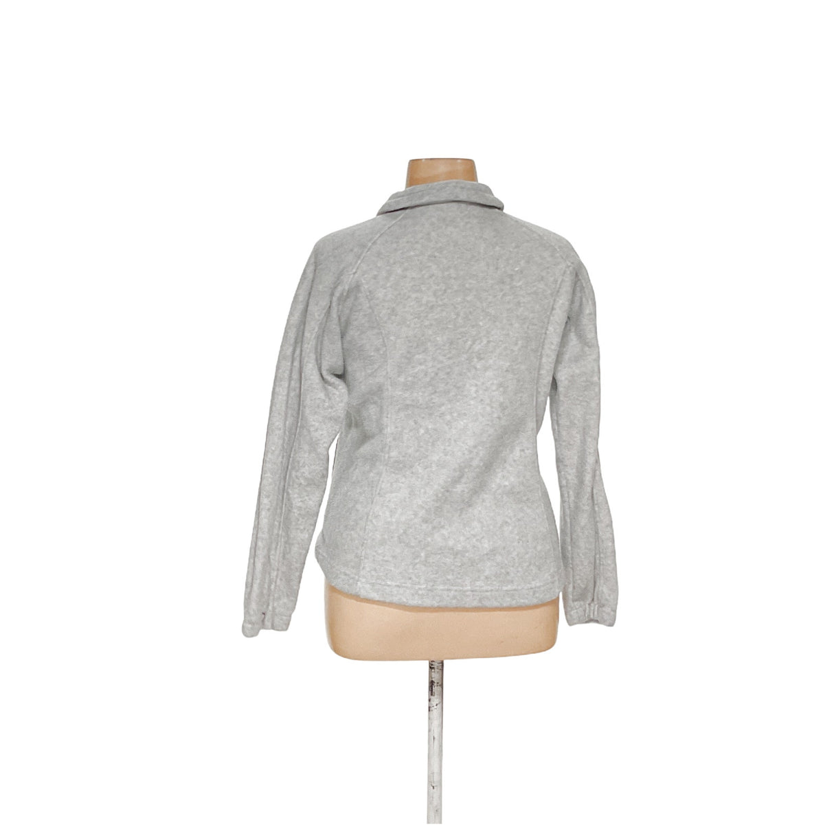 Columbia Gray Full Zip Fleece Sweater