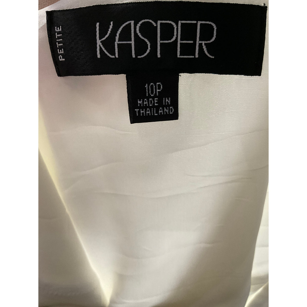 Kasper White Polyester Blouse for Women