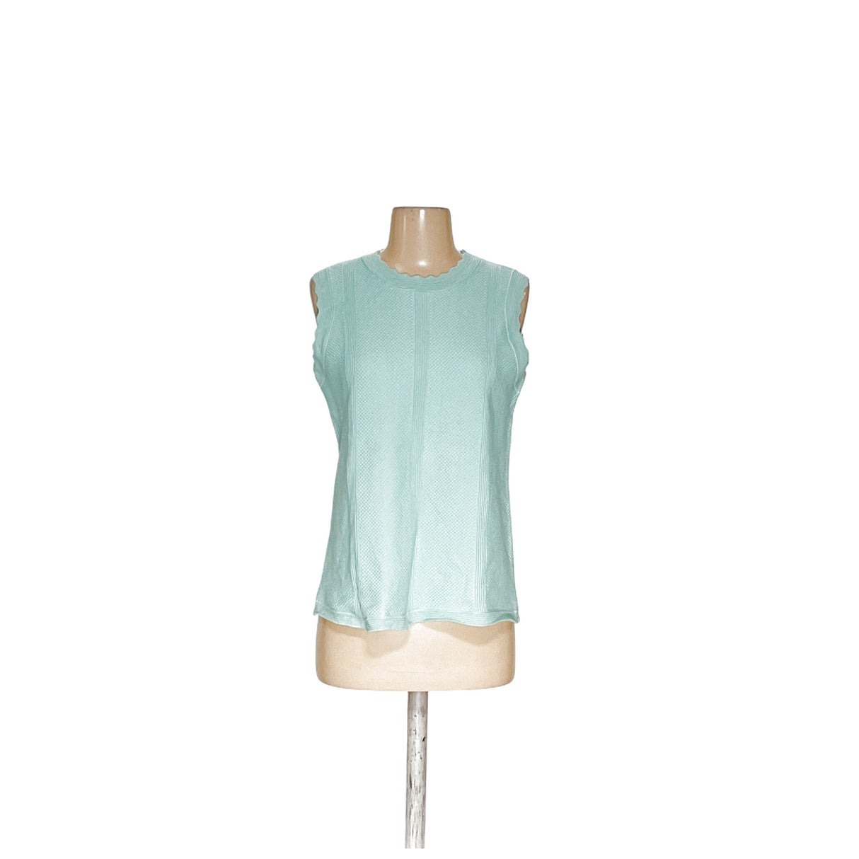 Tahari Green Knit Blouse - Women's M