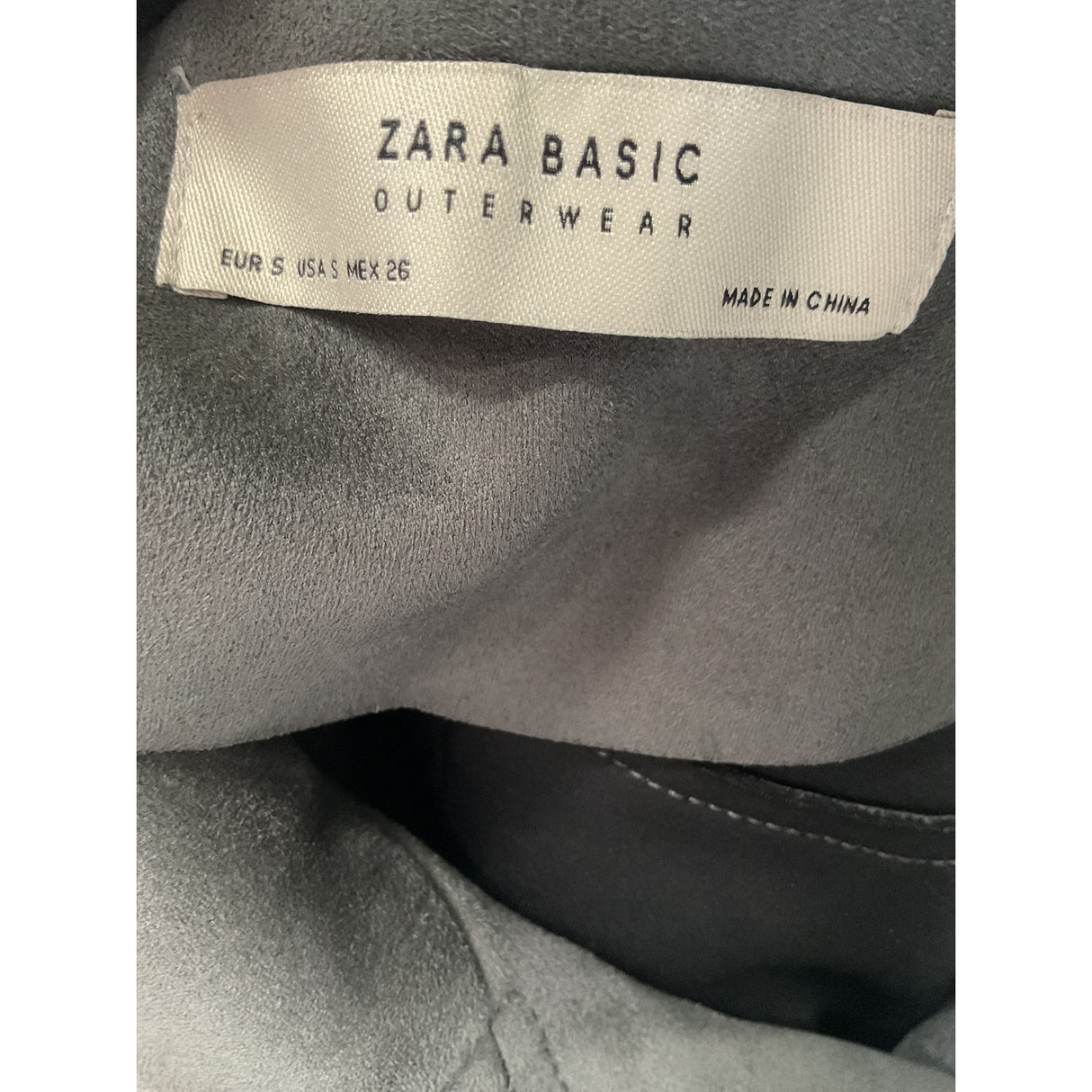 ZARA Gray Women's Motorcycle Jacket