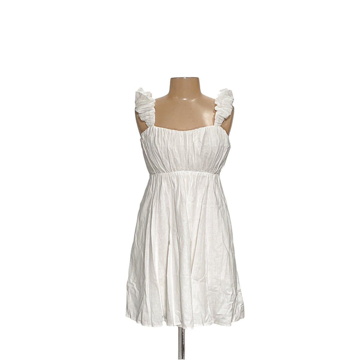 A&F White Linen A-Line Dress