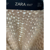 ZARA Cream Acrylic Sweater Size L