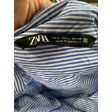 ZARA Blue Button-Up Women's Top