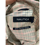 Nautica Beige Short Sleeve XL Men's Button-Up