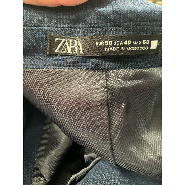 Zara Men's Blue Blazer Size 40