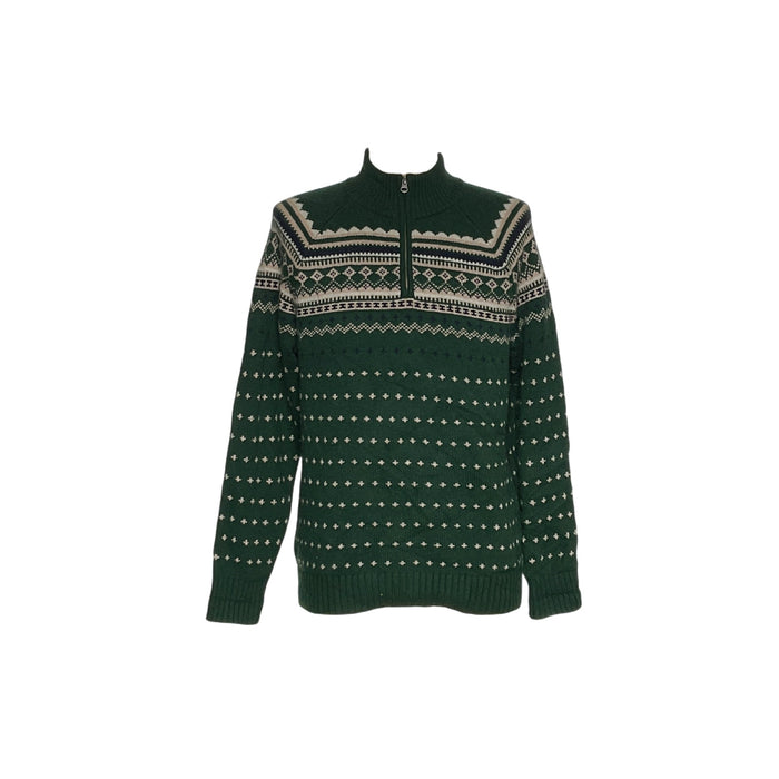 J. Crew Green Henley Sweater - Men's L