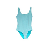 Aerie Blue Plus Size Striped Swimsuit