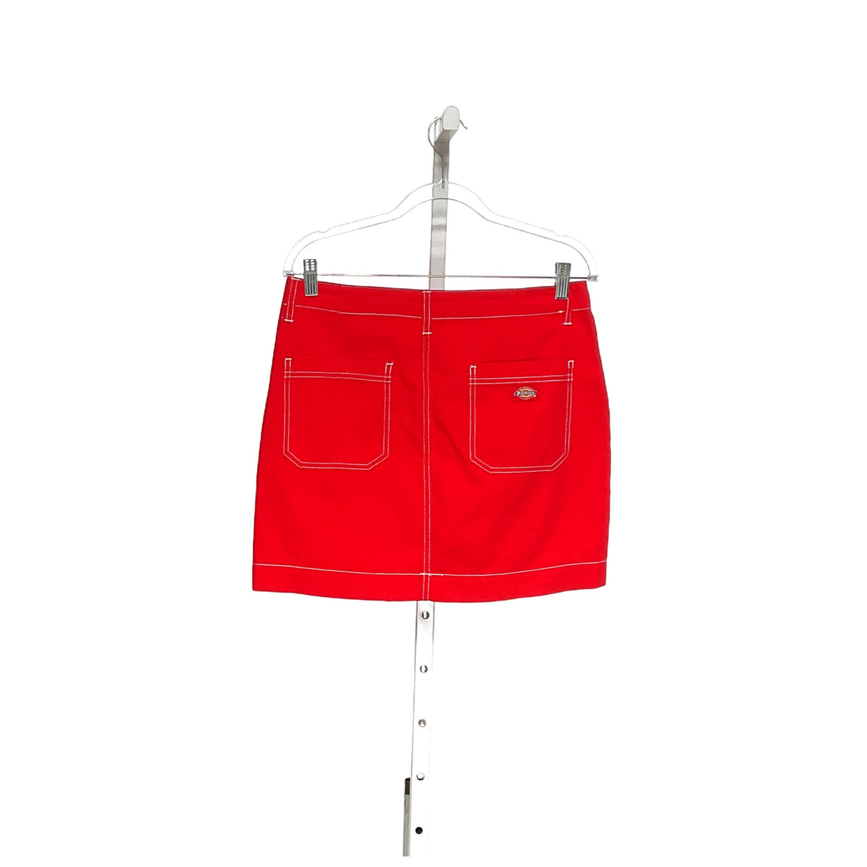 Dickies Red Denim Mini Skirt