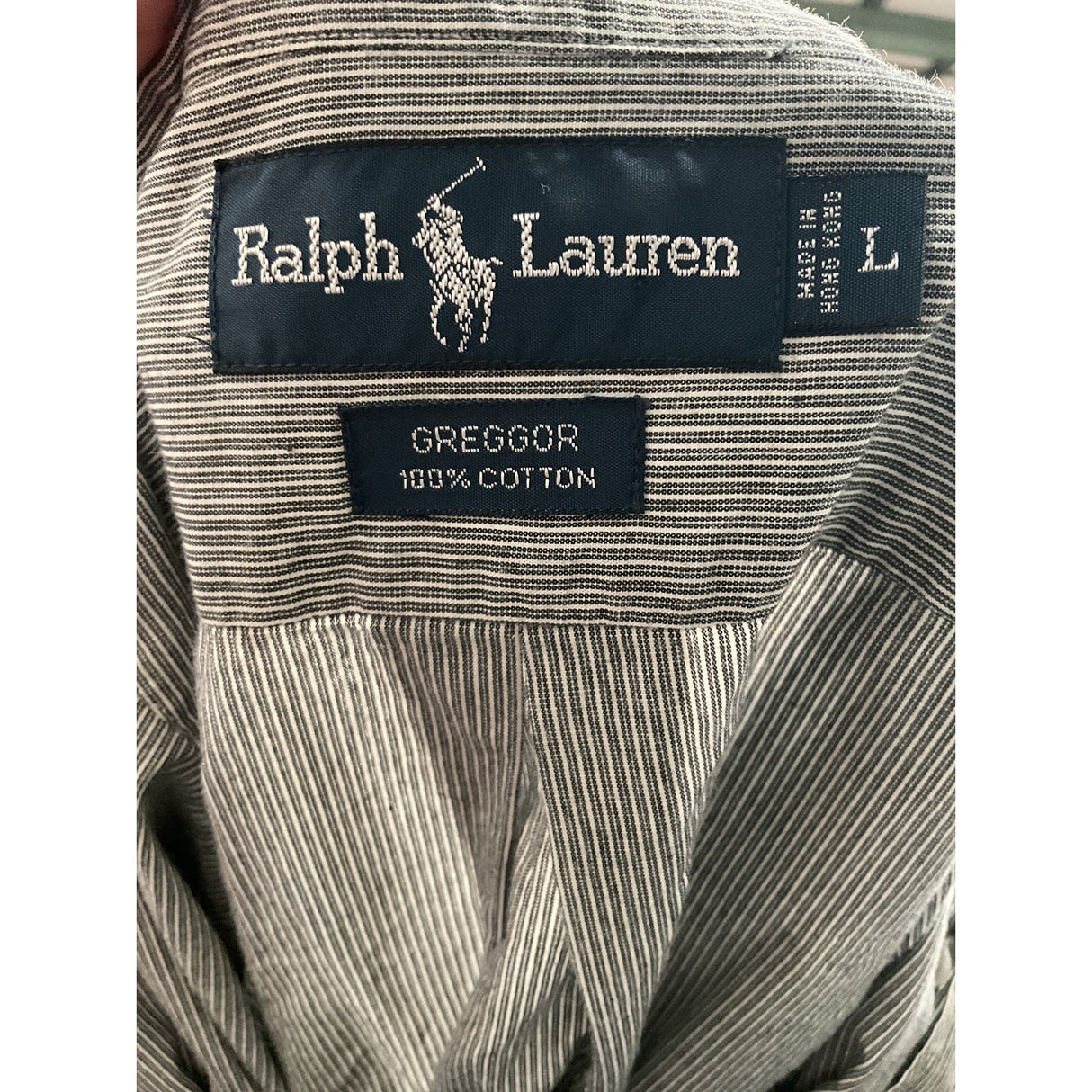 Ralph Lauren Gray Button-Up Shirt - Men's L