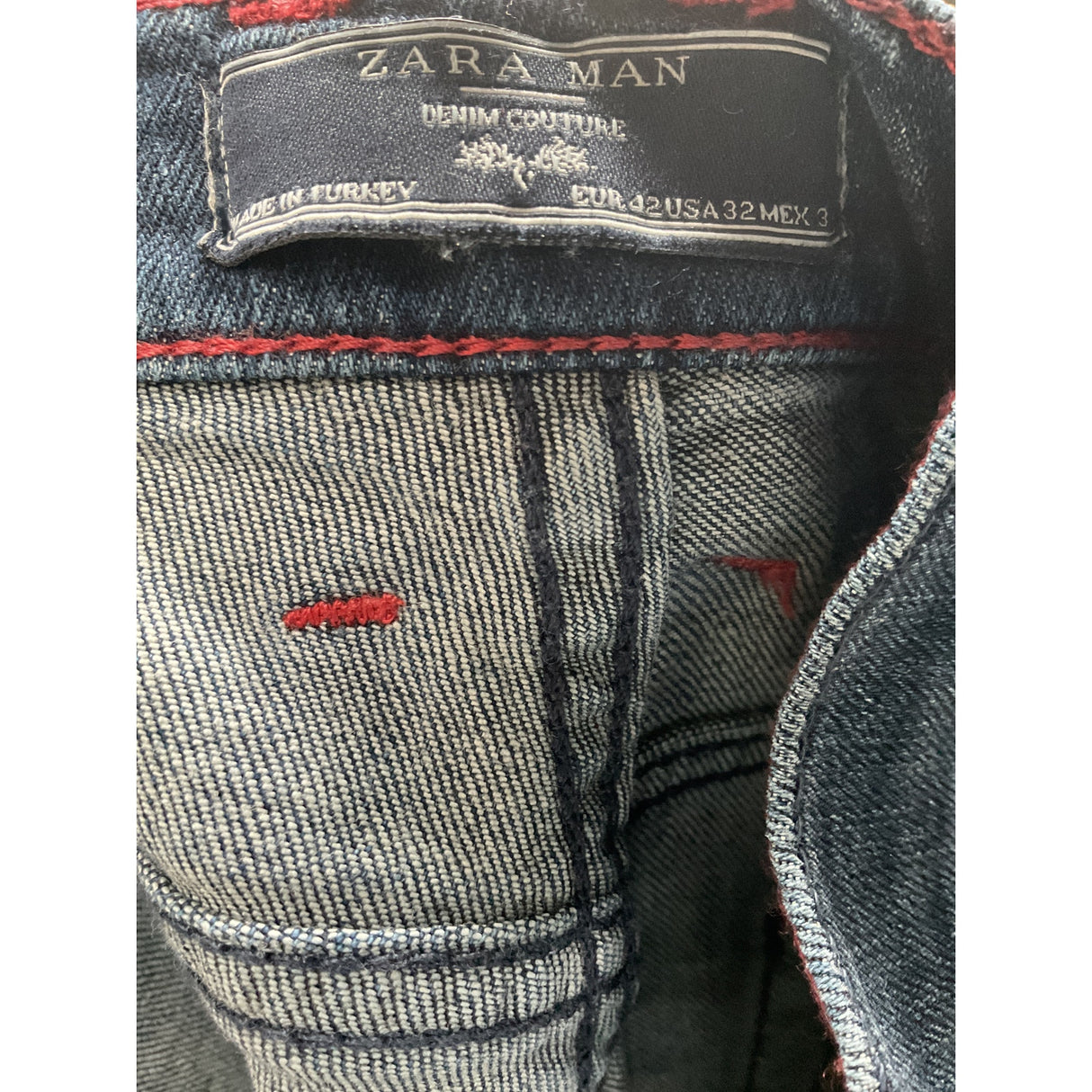 ZARA Men's Skinny Jeans - Blue (Size 32)