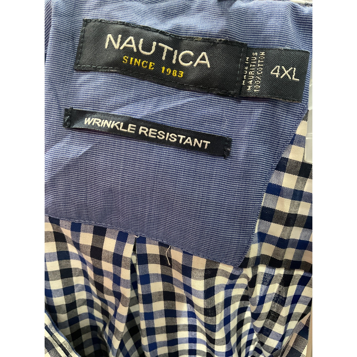 Nautica Blue Big & Tall Shirt