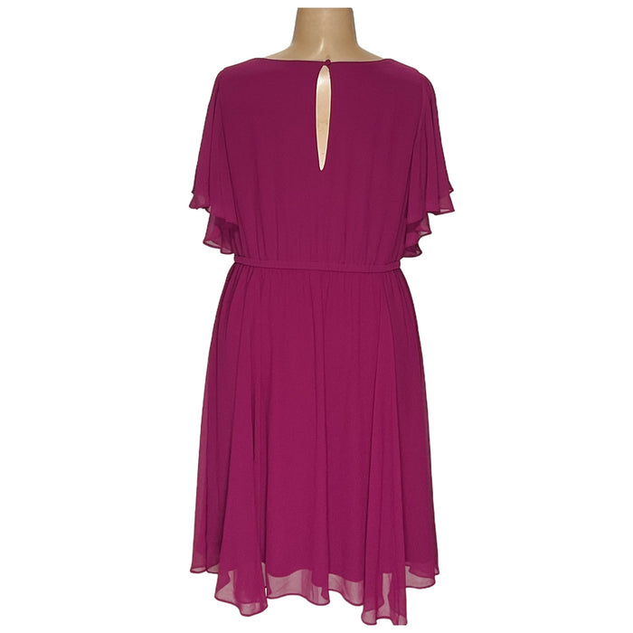 Torrid Purple Cotton Blouson Midi Dress