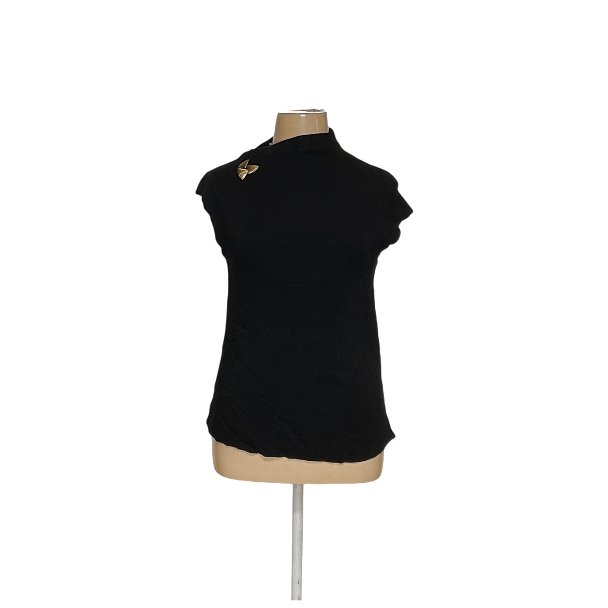 Zara Black Viscose Blouse - Women's L