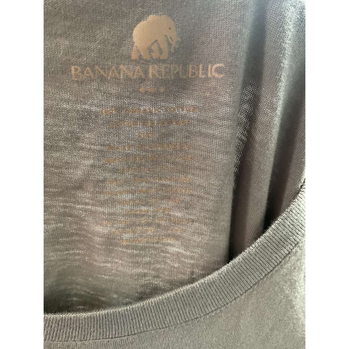 Banana Republic Men's Gray Graphic Print T-Shirt