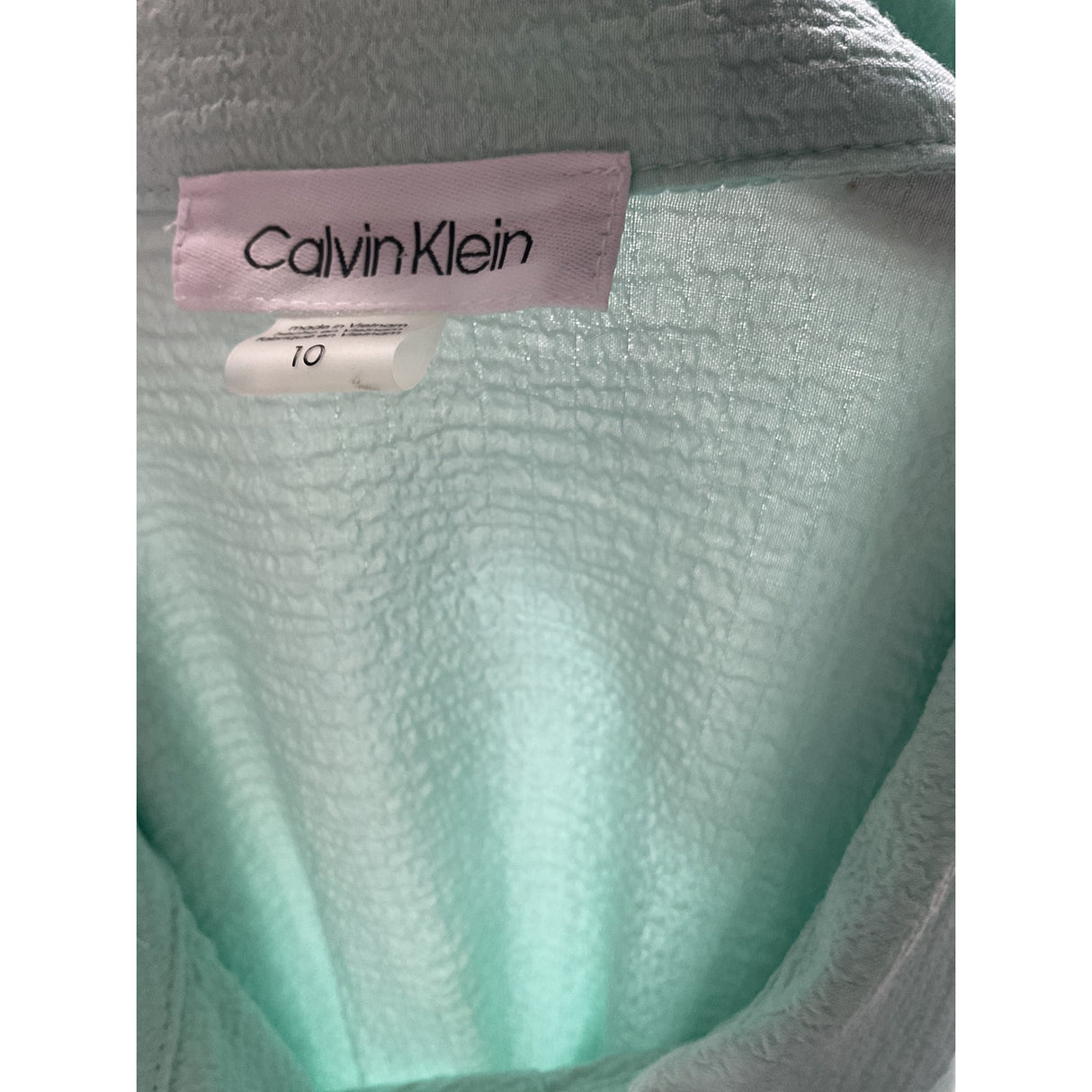 Calvin Klein Green Shirt Dress