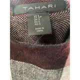 Tahari Women's Black Windowpane Knit Sweater, Size S