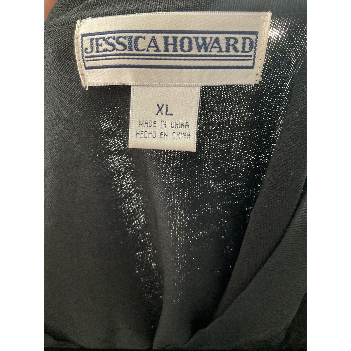 Jessica Howard Black Cardigan Sweater XL