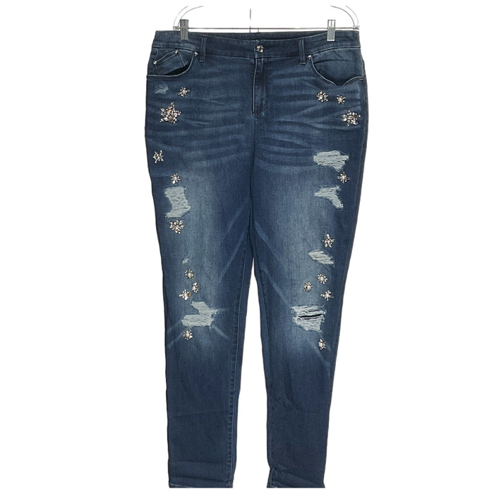 Chico's Blue Ankle Jeans