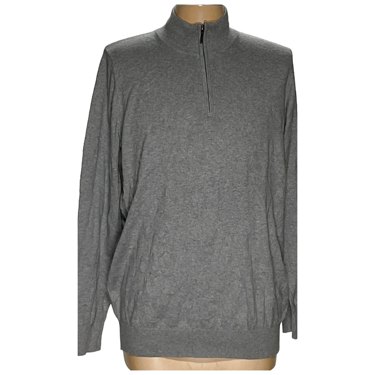 L.L. Bean Gray Men's Cotton Pullover Sweater