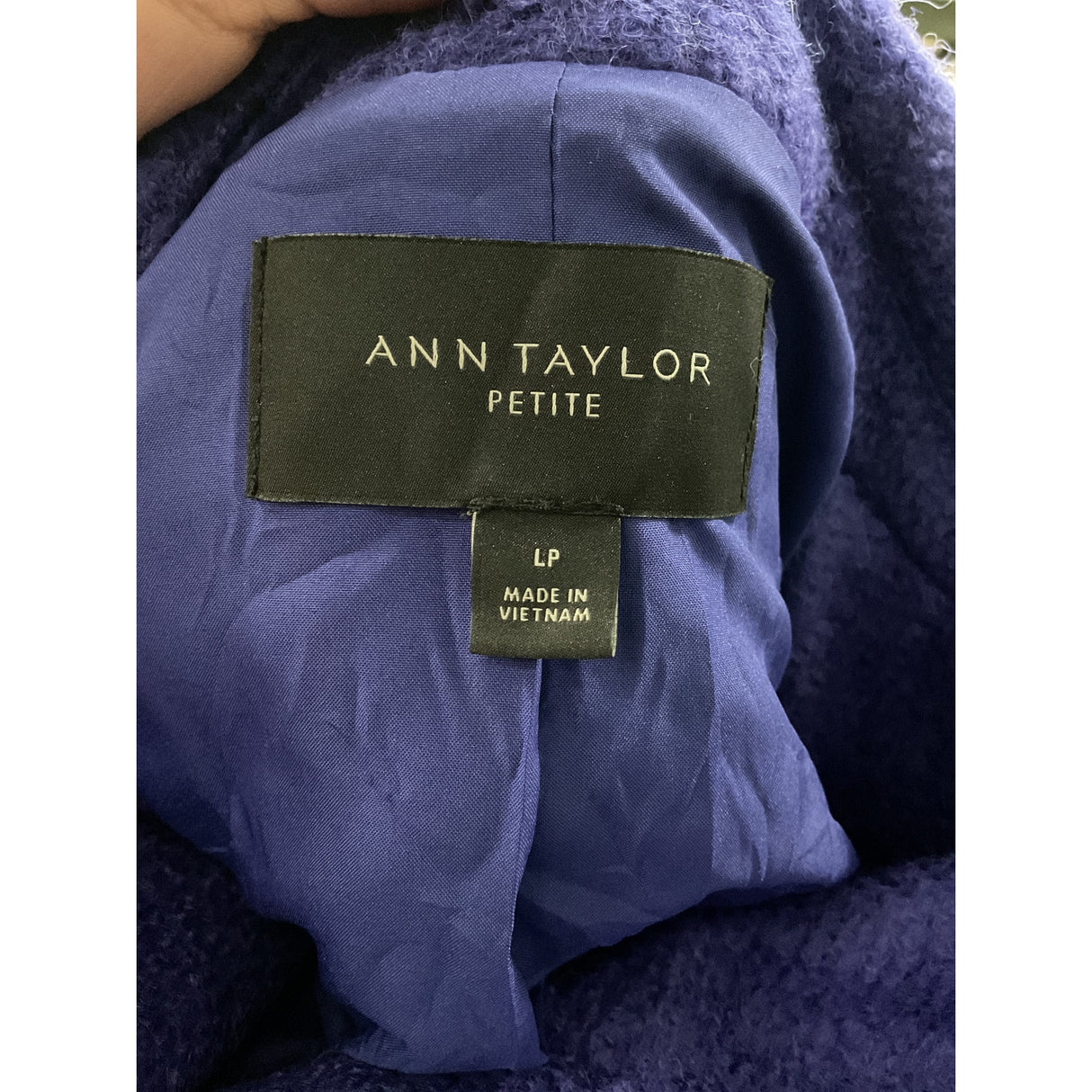 Ann Taylor Plus Size Purple Trench Coat