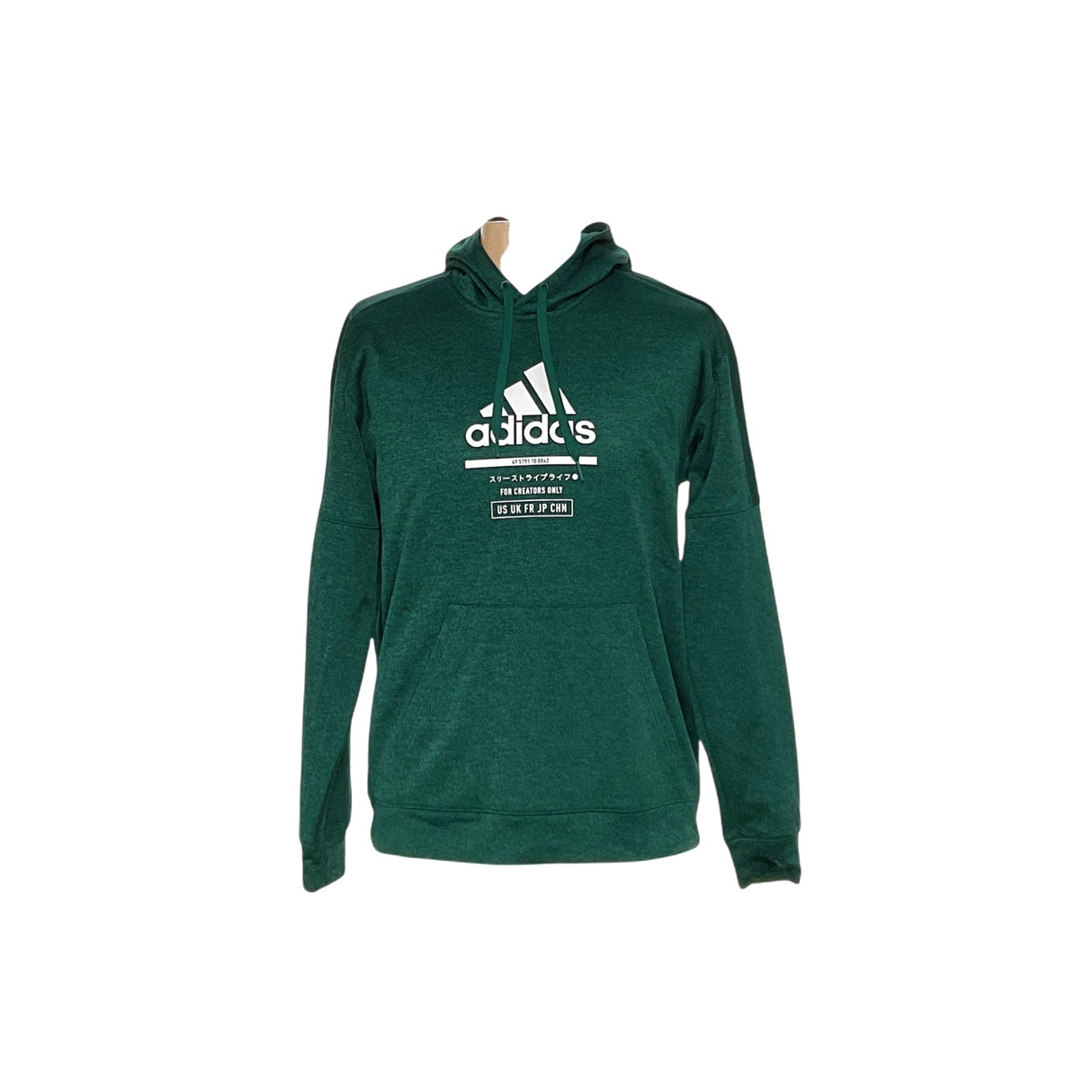 Men's adidas Green Pullover Hoodie - Size L