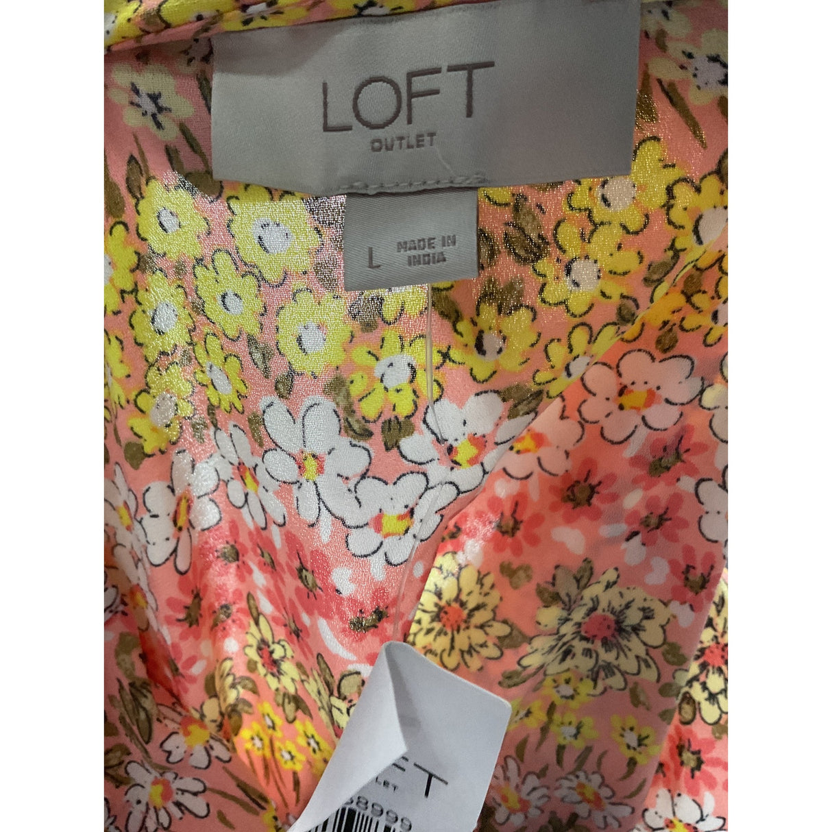 LOFT Multicolor Floral Blouse, Size L