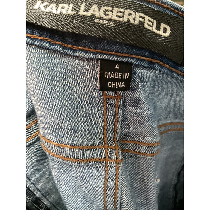 Karl Lagerfeld Blue Ankle Jeans - Women's Size 4