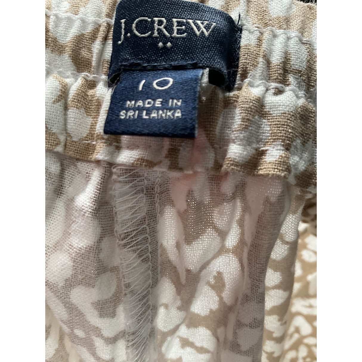 J. CREW Beige Ankle Pants Size 10