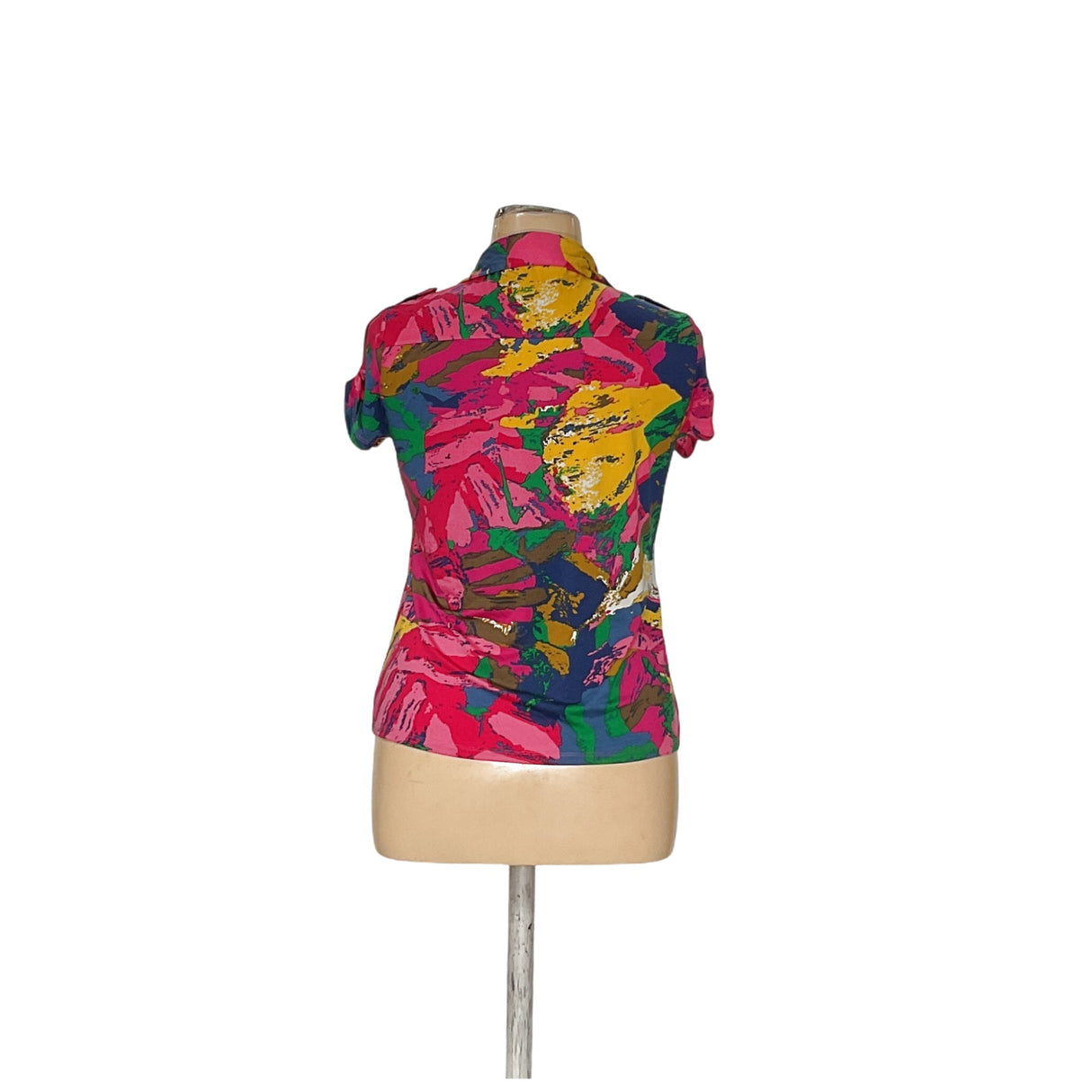 BCBGMAXAZRIA Multicolor Button-Up Top - Women's L