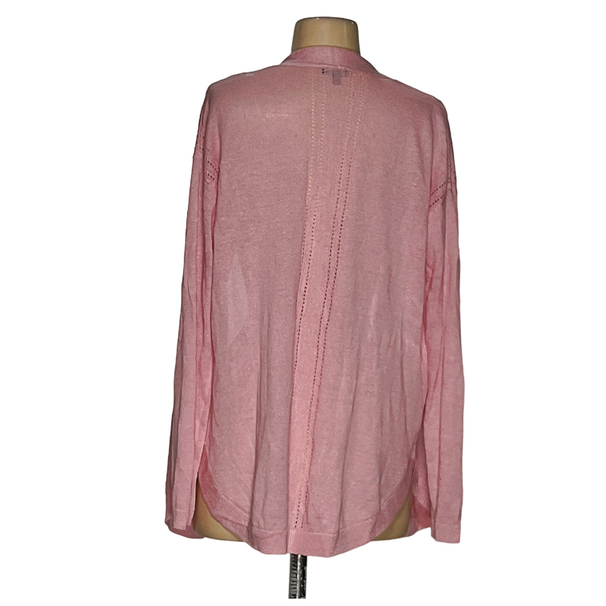 Talbots Pink Linen Cardigan XS