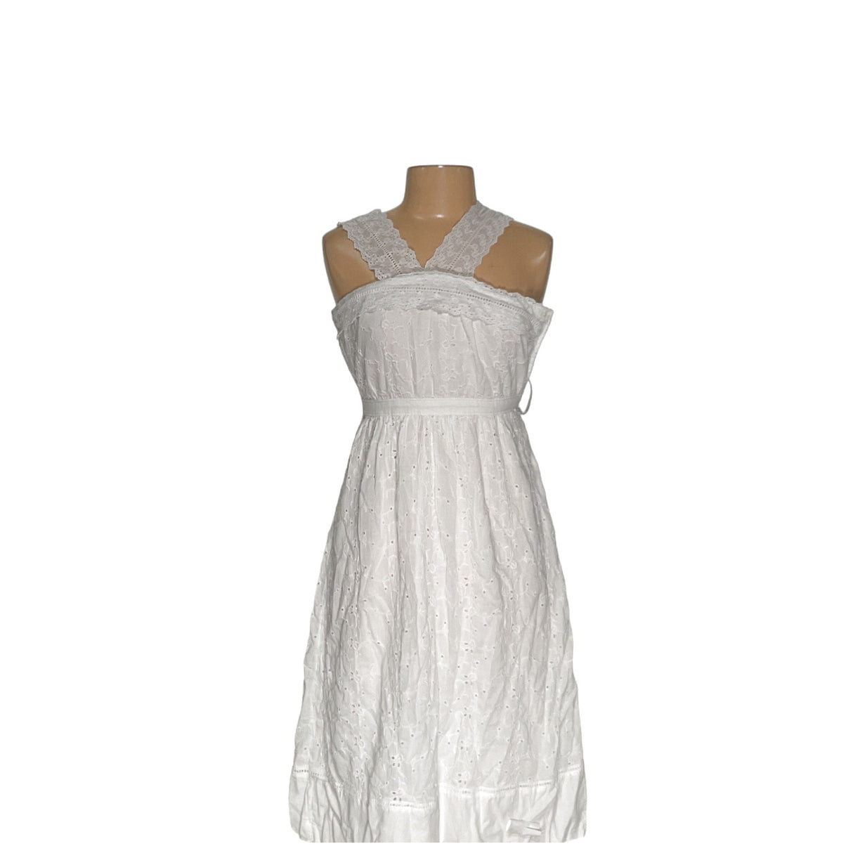 A&F White Wrap Midi Dress Size 2