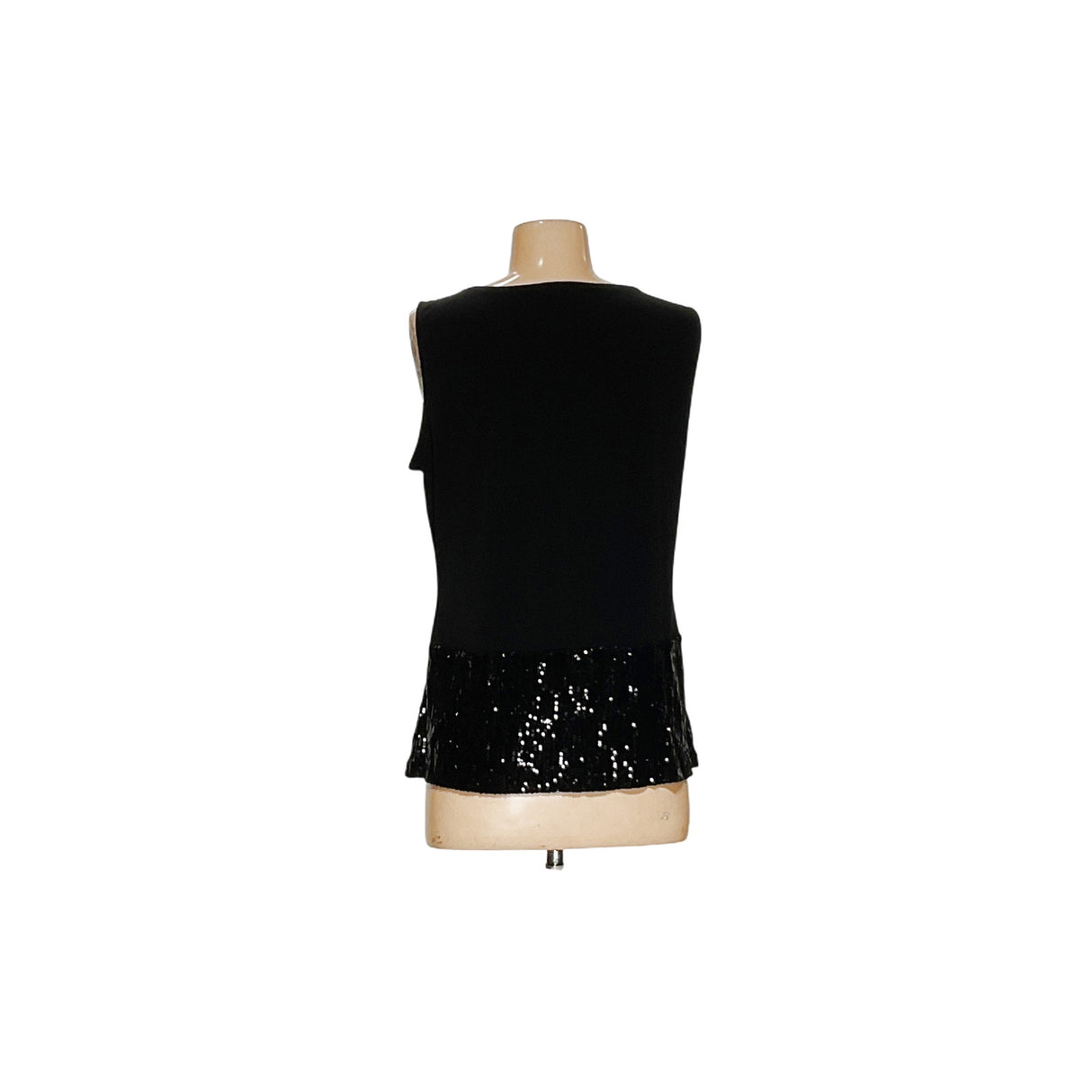 Calvin Klein Black Knit Sequin Blouse - Women's M