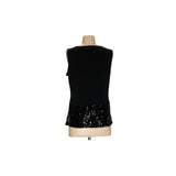 Calvin Klein Black Knit Sequin Blouse - Women's M