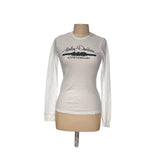 Harley Davidson White Cotton Activewear Top M