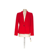 Kasper Red Basic Blazer Size 8