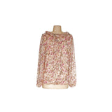 LOFT Multicolor Chiffon Floral Blouse