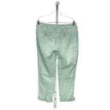 BNWT Banana Republic Green Linen Capri Pants Size 6