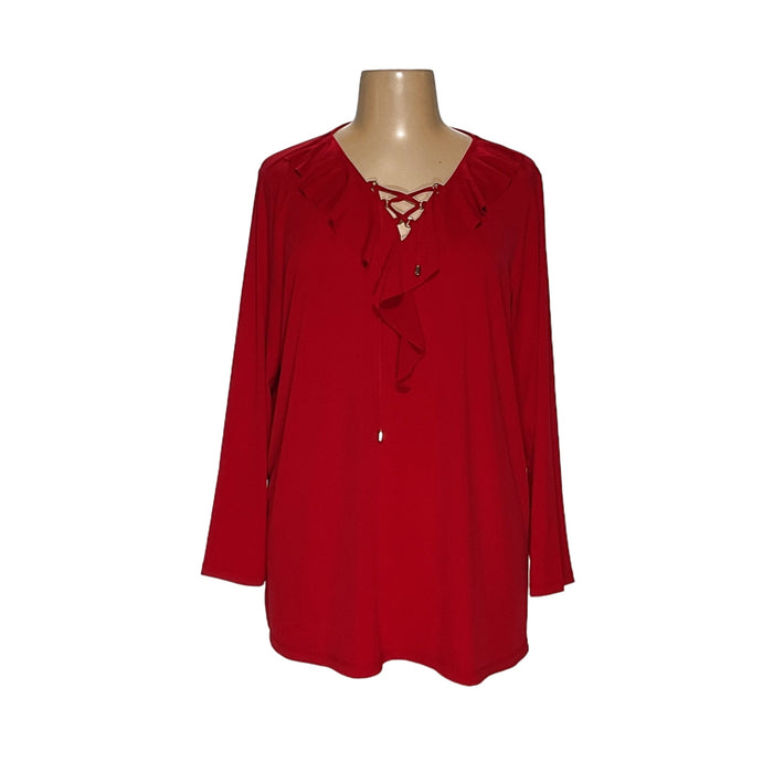 Elegant Susan Graver Red Blouse