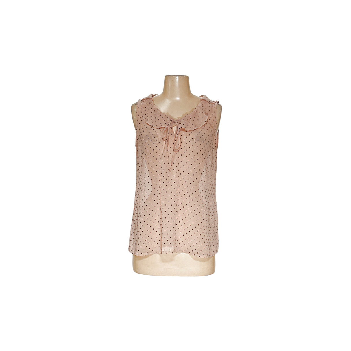 LOFT Beige Chiffon Blouse - Size S