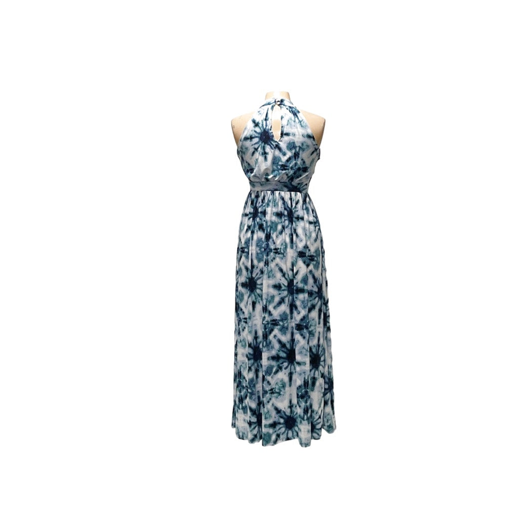 INC International Concepts Blue Midi Blouson Dress