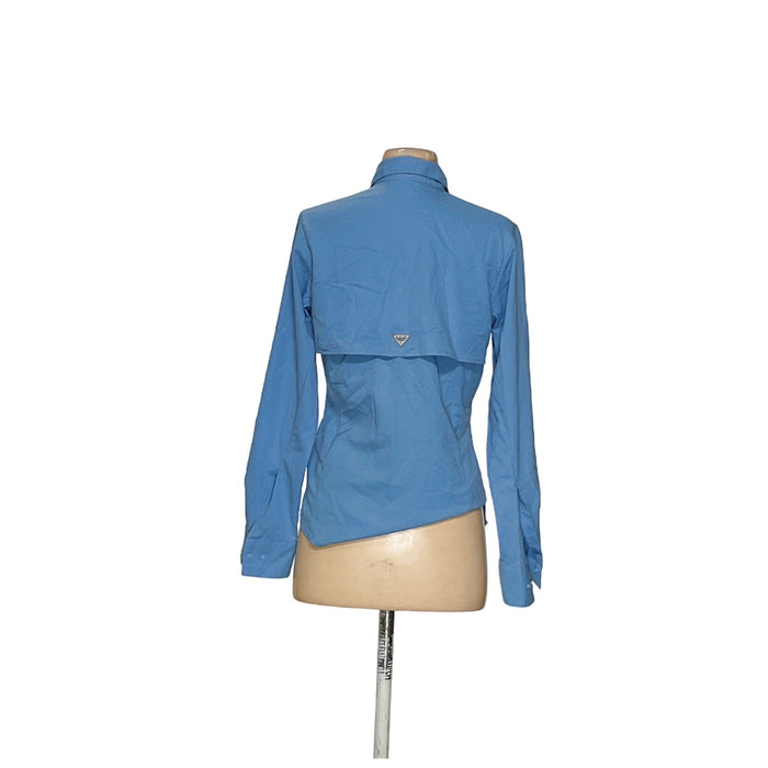 Columbia Women's Blue Button-Up Top XS